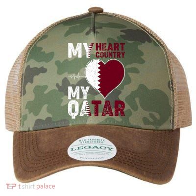 Qatar My Heart My Country Legacy Tie Dye Trucker Hat