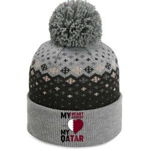 Qatar My Heart My Country The Baniff Cuffed Pom Beanie