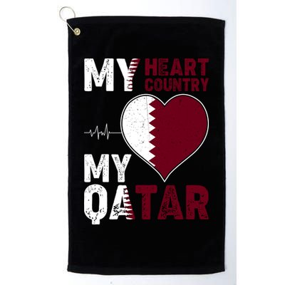 Qatar My Heart My Country Golf Towel