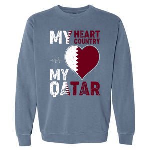 Qatar My Heart My Country Garment-Dyed Sweatshirt