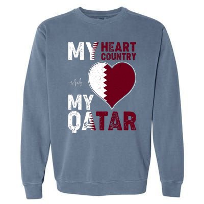 Qatar My Heart My Country Garment-Dyed Sweatshirt