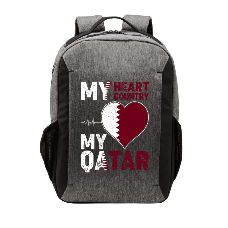Qatar My Heart My Country Vector Backpack