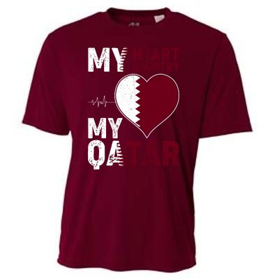 Qatar My Heart My Country Cooling Performance Crew T-Shirt