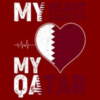 Qatar My Heart My Country Cooling Performance Crew T-Shirt