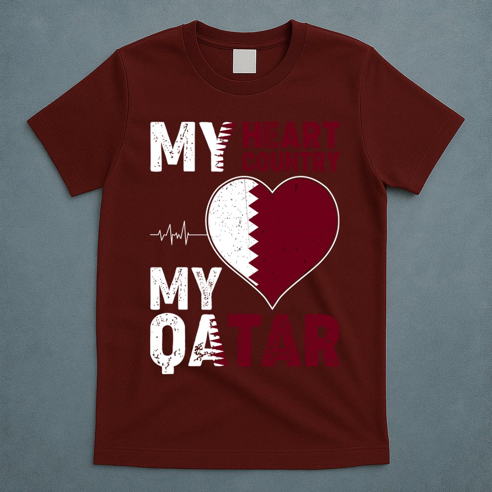 Qatar My Heart My Country T-Shirt