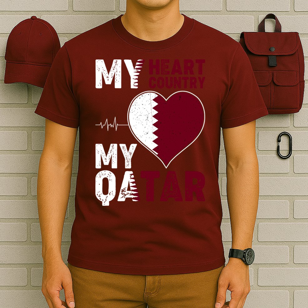 Qatar My Heart My Country T-Shirt