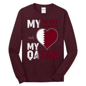 Qatar My Heart My Country Tall Long Sleeve T-Shirt