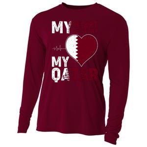 Qatar My Heart My Country Cooling Performance Long Sleeve Crew