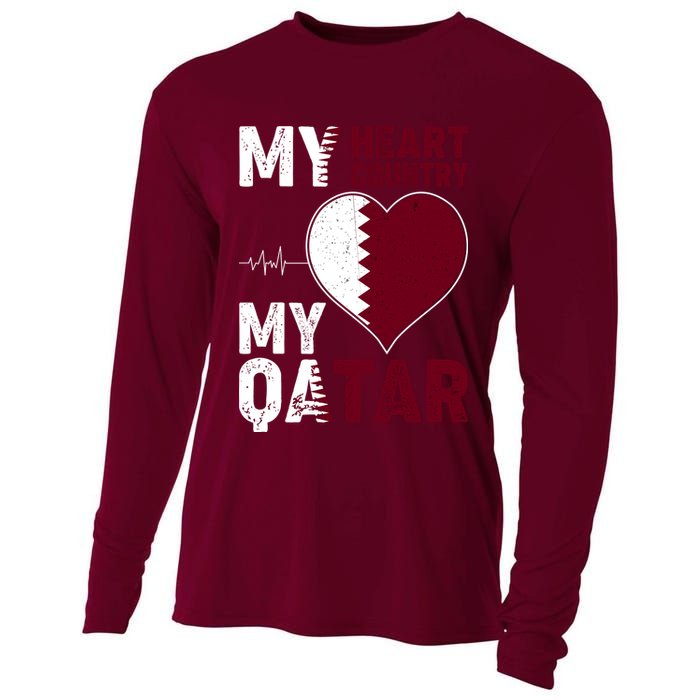 Qatar My Heart My Country Cooling Performance Long Sleeve Crew