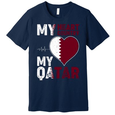 Qatar My Heart My Country Premium T-Shirt