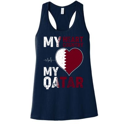 Qatar My Heart My Country Women's Racerback Tank