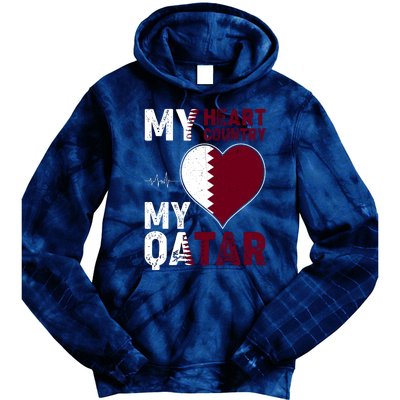 Qatar My Heart My Country Tie Dye Hoodie