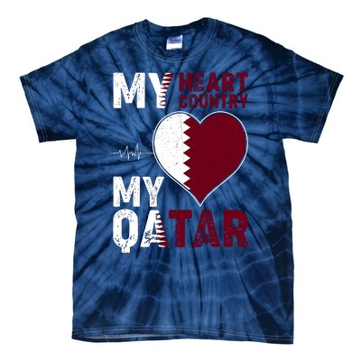 Qatar My Heart My Country Tie-Dye T-Shirt