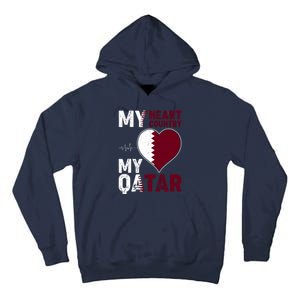 Qatar My Heart My Country Tall Hoodie