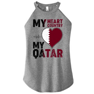 Qatar My Heart My Country Women’s Perfect Tri Rocker Tank