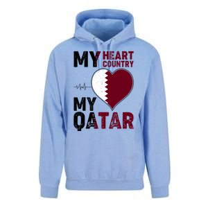 Qatar My Heart My Country Unisex Surf Hoodie