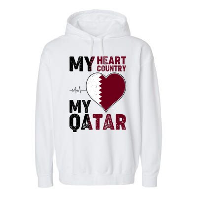 Qatar My Heart My Country Garment-Dyed Fleece Hoodie