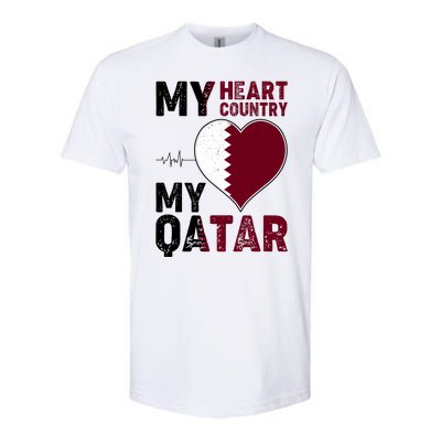 Qatar My Heart My Country Softstyle® CVC T-Shirt