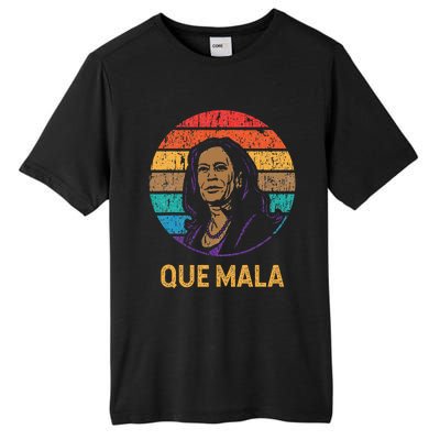 Que Mala Harris Retro Sunset Border Crisis Political Tall Fusion ChromaSoft Performance T-Shirt