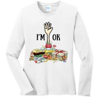 Quilting Machine Im Ok Funny Ladies Long Sleeve Shirt