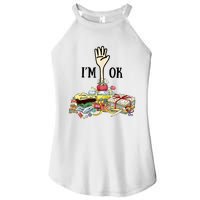 Quilting Machine Im Ok Funny Women's Perfect Tri Rocker Tank