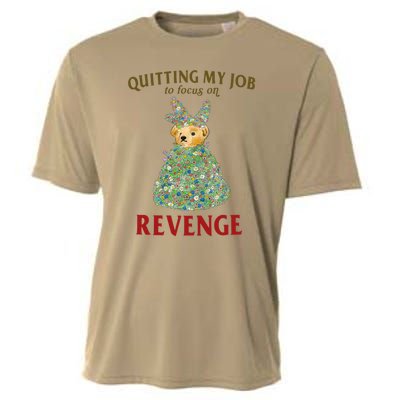 Quitting My Job To Focus On Revenge Cooling Performance Crew T-Shirt