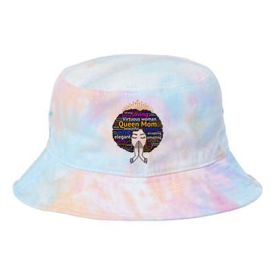 Queen Mom Mothers Day T With Afro Funny Gift Tie Dye Newport Bucket Hat