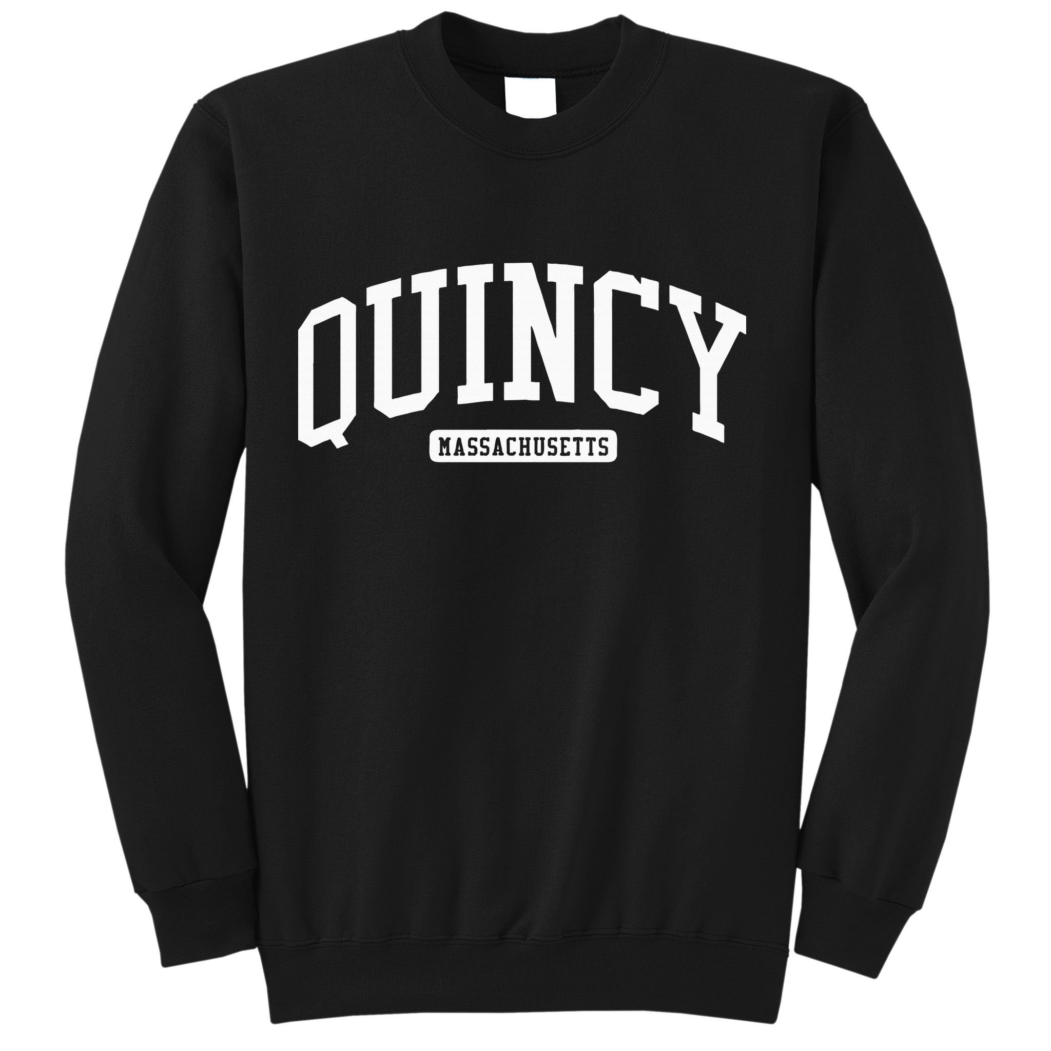 Quincy Massachusetts Ma College Style Sweatshirt
