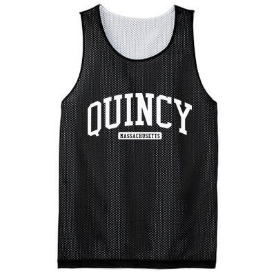 Quincy Massachusetts Ma College Style Mesh Reversible Basketball Jersey Tank