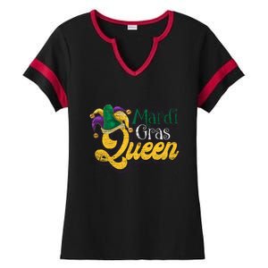 Queen Masquerade Party Costume Gift Mardi Gras Gift Ladies Halftime Notch Neck Tee