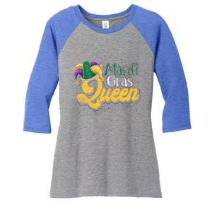 Queen Masquerade Party Costume Gift Mardi Gras Gift Women's Tri-Blend 3/4-Sleeve Raglan Shirt