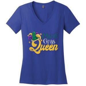 Queen Masquerade Party Costume Gift Mardi Gras Gift Women's V-Neck T-Shirt