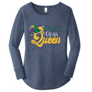 Queen Masquerade Party Costume Gift Mardi Gras Gift Women's Perfect Tri Tunic Long Sleeve Shirt