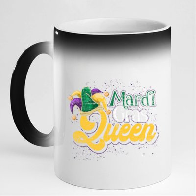 Queen Masquerade Party Costume Gift Mardi Gras Gift 11oz Black Color Changing Mug