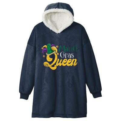 Queen Masquerade Party Costume Gift Mardi Gras Gift Hooded Wearable Blanket