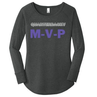 Quarterbacky Mvp Women's Perfect Tri Tunic Long Sleeve Shirt