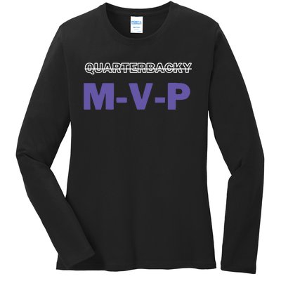 Quarterbacky Mvp Ladies Long Sleeve Shirt