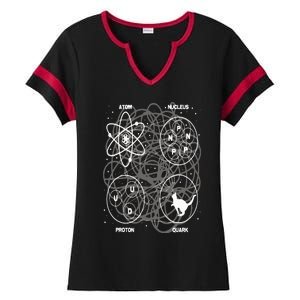 Quantum Mechanics String Theory  Physicist Science Lover Ladies Halftime Notch Neck Tee