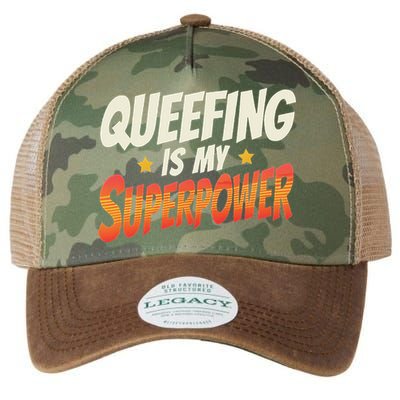 QueefingS My Superpower Queefed Embarrassing Raunchy Humor Legacy Tie Dye Trucker Hat