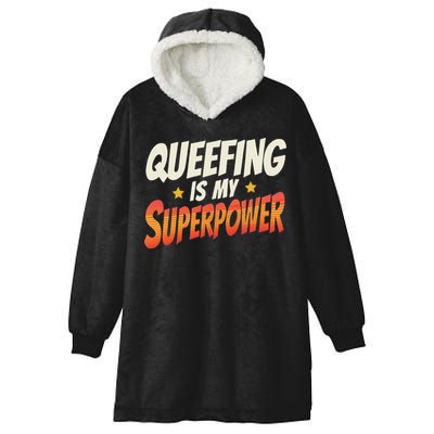 QueefingS My Superpower Queefed Embarrassing Raunchy Humor Hooded Wearable Blanket
