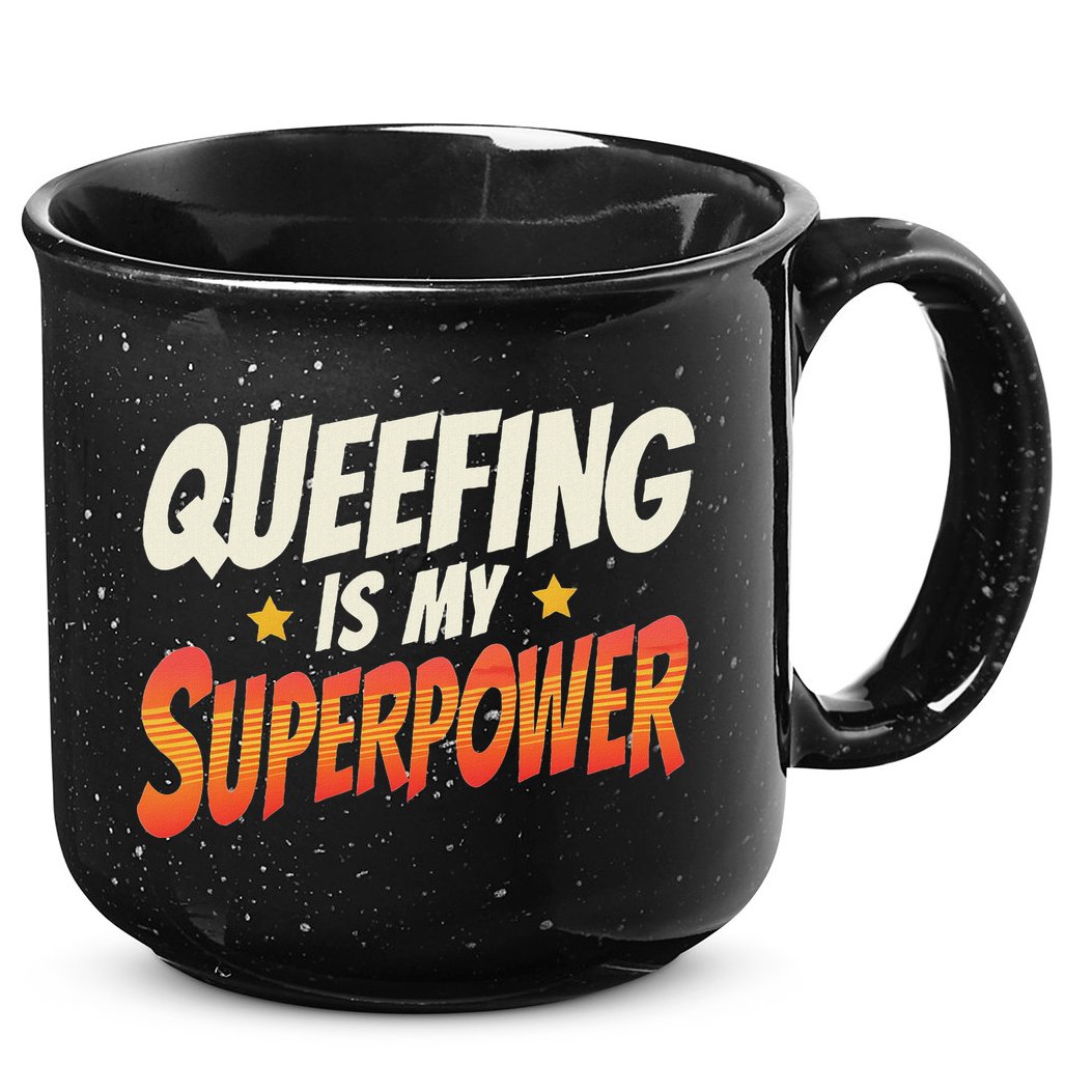 QueefingS My Superpower Queefed Embarrassing Raunchy Humor 15oz Campfire Ceramic Mug