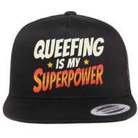 QueefingS My Superpower Queefed Embarrassing Raunchy Humor Flat Bill Trucker Hat
