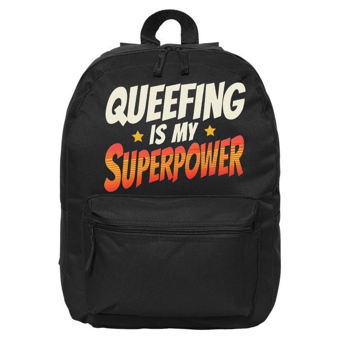 QueefingS My Superpower Queefed Embarrassing Raunchy Humor 16 in Basic Backpack