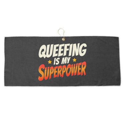 QueefingS My Superpower Queefed Embarrassing Raunchy Humor Large Microfiber Waffle Golf Towel