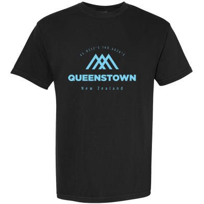 Queenstown Mountain Vacation Skiing New Zealand Garment-Dyed Heavyweight T-Shirt