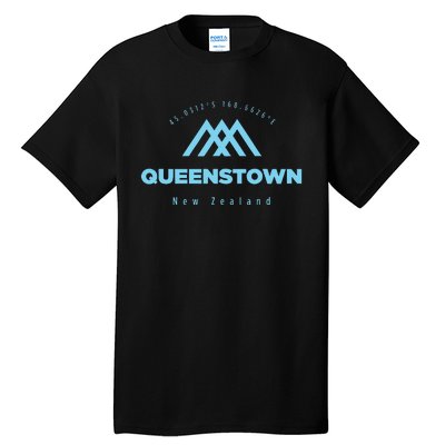 Queenstown Mountain Vacation Skiing New Zealand Tall T-Shirt