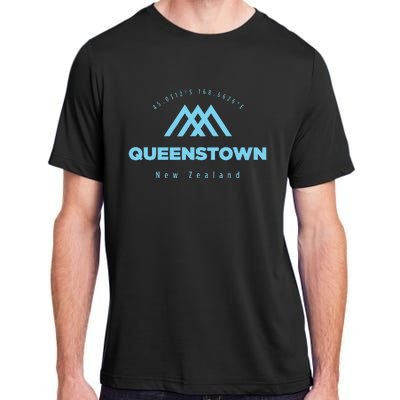 Queenstown Mountain Vacation Skiing New Zealand Adult ChromaSoft Performance T-Shirt