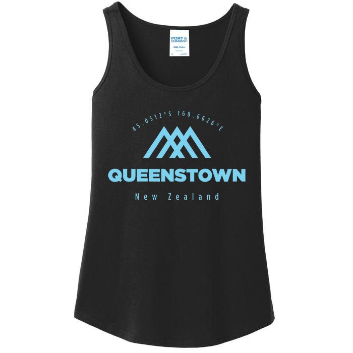 Queenstown Mountain Vacation Skiing New Zealand Ladies Essential Tank