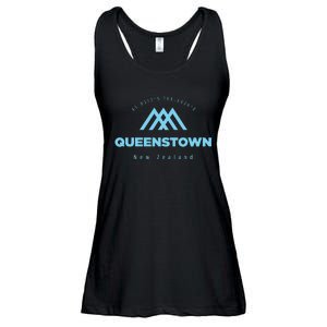 Queenstown Mountain Vacation Skiing New Zealand Ladies Essential Flowy Tank