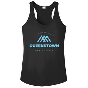 Queenstown Mountain Vacation Skiing New Zealand Ladies PosiCharge Competitor Racerback Tank